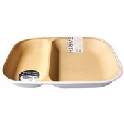earth color 抗菌すくえる スクエアプレート ホワイト レンジ・食洗機可 日本製