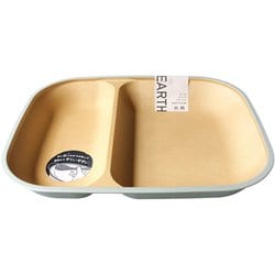 earth color 抗菌すくえる スクエアプレート グリーン レンジ・食洗機可 日本製