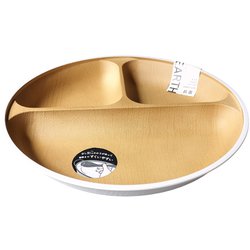 earth color 抗菌すくえる 丸ランチプレート ホワイト レンジ・食洗機可 日本製