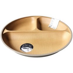 earth color 抗菌すくえる 丸ランチプレート グレー レンジ・食洗機可 日本製
