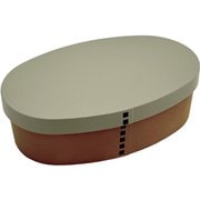 earth color 抗菌わっぱ弁当 L グレー レンジ・食洗機可 日本製 780ml