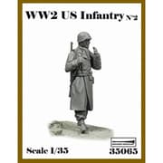 AR35065 1/35 WWII アメリカ陸軍歩兵 No.2 マフラーを巻いた歩兵 [組立式プラスチックモデル]