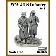 AR35066 1/35 WWII アメリカ陸軍歩兵セット #1 2体入 [組立式プラスチックモデル]