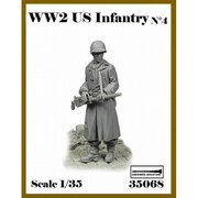 AR35068 1/35 WWII アメリカ陸軍歩兵 No.4 M1919機関銃を持つ歩兵 [組立式プラスチックモデル]