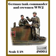 AR48004 1/48 WWII ドイツ 冬季装備の戦車指揮官と戦車兵セット 2体入 [組立式プラスチックモデル]
