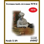 AR48007 1/48 WWII ドイツ ハッチから身を出す冬季装備の戦車兵（バスト） [組立式プラスチックモデル]