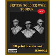 ARB50002 胸像 WWII トブルクのイギリス陸軍兵士 [組立式プラスチックモデル]