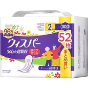 ウィスパー 安心の超吸収 300cc 52枚 一気にくるモレも安心 [軽失禁用品・用具 女性用 吸水ケア 尿もれパッド]