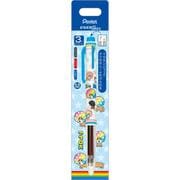 PR11503 サンエックスキャラクターズ エナージェルボールペン 3C 3色ボールペン 0.5mm アフロ犬