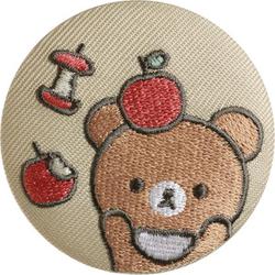リラックマ　生地とぬいぐるみ、刺繍缶バッジ cast-shop_mk68rk5542832rk