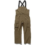 AFD×POLER 3.0L STORM PROOF CARGO BIB PANTS 243MCV0012 OLIVE Lサイズ [スノーボード ウェア パンツ メンズ]
