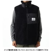 JACQUARD SHERPA VEST 243MCV0023 BLACK Mサイズ [アウトドア ベスト メンズ]