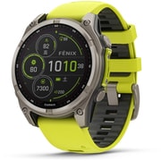 fenix 8 (フェニックス エイト)Sapphire Dual Power 47mm Ti/Amp Yellow シリコンバンド 心電図(ECG)アプリ Suica対応 GPSスマートウォッチ 010-02906-51