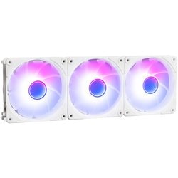 ARGB LED内蔵 ケースファン 3個セット ホワイト OWL-FST1225ARGB-WH3P