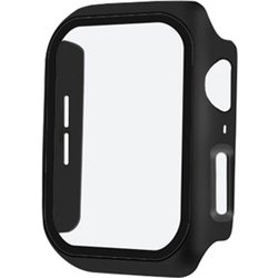 TCAW10GC-42BK [Apple Watch 42mm 耐衝撃ケース カバー ガラスフィルム 一体型 画面保護 ブラック]