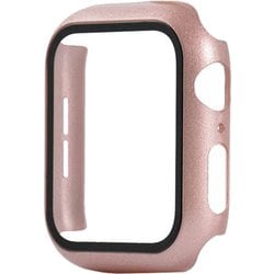 TCAW10GC-42RG [Apple Watch 42mm 耐衝撃ケース カバー ガラスフィルム 一体型 画面保護 ローズゴールド]