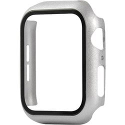 TCAW10GC-42SV [Apple Watch 42mm 耐衝撃ケース カバー ガラスフィルム 一体型 画面保護 シルバー]