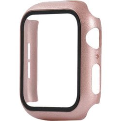 TCAW10GC-46RG [Apple Watch 46mm 耐衝撃ケース カバー ガラスフィルム 一体型 画面保護 ローズゴールド]