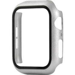 TCAW10GC-46SV [Apple Watch 46mm 耐衝撃ケース カバー ガラスフィルム 一体型 画面保護 シルバー]