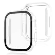 TCAWGC-SQ42CL [Apple Watch 42mm スクエアタイプ 耐衝撃ケース カバー ガラスフィルム 一体型 画面保護 クリア]