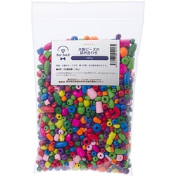 木製ビーズの詰め合わせ 100g ハンドメイド
