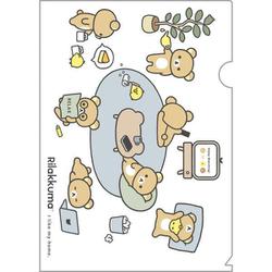 FA12702 リラックマ クリアホルダー 「BASIC RILAKKUMA Favorite Things」テーマ