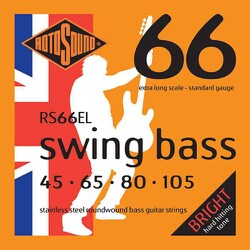エレキベース弦 ステンレス RS66EL EXTRA LONG SCALE / STD 45-105