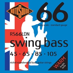 エレキベース弦 ニッケルプレートスチール RS66LDN STANDARD 45-105