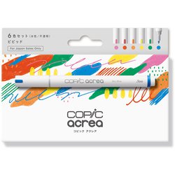 コピック アクレア ビビッド 6色セット 12551002