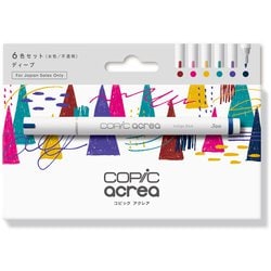 コピック アクレア ディープ 6色セット 12551004