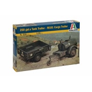 IT0229 1/35 WW.II アメリカ軍 250ガロン タンクトレーラー＆M101 カーゴトレーラー [組立式プラスチックモデル]