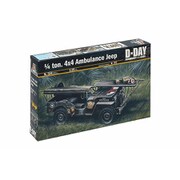 IT0326 1/35 WW.II 四輪駆動 1/4トントラック 野戦救急車タイプ [組立式プラスチックモデル]