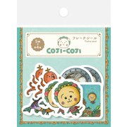 限定 和紙フレークシール グリーン コジコジ QSA245