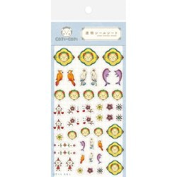 限定  透明シールシート ブルー コジコジ QS249