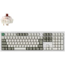 Q6 Max QMK VIA ワイヤレス カスタム・メカニカルキーボード - RGB - JIS配列 テンキー付 100％フルサイズ - シェルホワイト Gateron Jupiter スイッチ ホットスワップ 茶軸 Q6M-P3-JIS