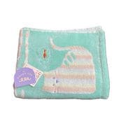 6104G359 G [UCHINO エンリッチライフ ミミ ゲストタオル グリーン 約34×35cm]