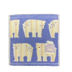 UCHINO エンリッチライフ ミミ タオルハンカチ ブルー 約23×23cm 6804V261 B