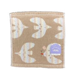 UCHINO エンリッチライフ ミミ タオルハンカチ ベージュ 約23×23cm 6804V261 BE