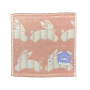 6804V261 P [UCHINO エンリッチライフ ミミ タオルハンカチ ピンク 約23×23cm]