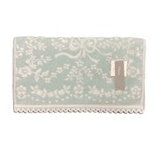 6112F398 BG [UCHINO プレジール ローズブーケ フェイスタオル ブルーグリーン 約34×75cm]