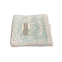 UCHINO プレジール ローズブーケ ゲストタオル ブルーグリーン 約34×35cm 6107G398 BG