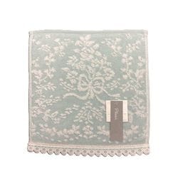 UCHINO プレジール ローズブーケ タオルハンカチ ブルーグリーン 約23×23cm 6806V281 BG