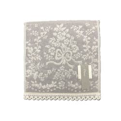 UCHINO プレジール ローズブーケ タオルハンカチ グレー 約23×23cm 6806V281 GY