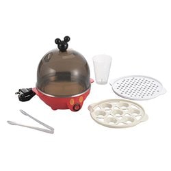 ミッキー 電気たまごゆで器（蒸し目皿・ミニトング付） MM-214M
