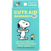 キャラクターばんそうこう CUTE AID スヌーピー カラーズ 18枚入