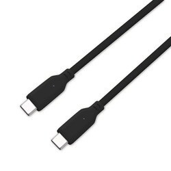 USB充電＆同期ケーブル 1m C-C IF USB IF正規認証品 ブラック AJ-665