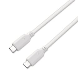 USB充電＆同期ケーブル 1m C-C IF USB IF正規認証品 ホワイト AJ-666