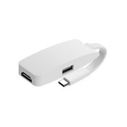 KD-268 [Miracast HDMI 4K 充電用ポート付 USB-C スマホ/タブレット/PC/Nintendo Switchをテレビに映せる PD充電対応 ホワイト]