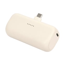モバイルバッテリー 5000mAh アーモンドミルク MOT-MB5002-AM