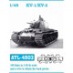 ATL-4803 1/48 WWII 露/ソ KV-1/KV-2重戦車用 履帯 [プラモデル用パーツ]